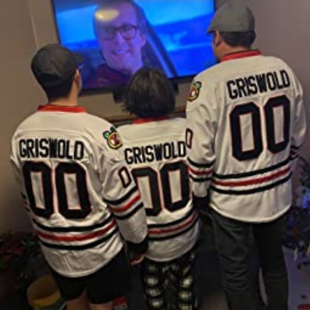 Clark Griswold Blackhawks X-Mas Christmas Vacation Jersey NEW‼️ 🎄🎅 - Picture 11 of 13
